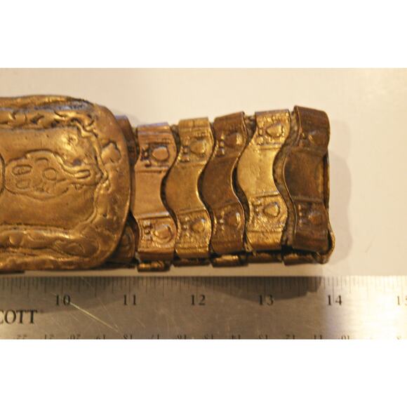 c1800s Antique Ottoman Brass Belt main image 9